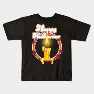 Halloween Candle logo Kids T-Shirt